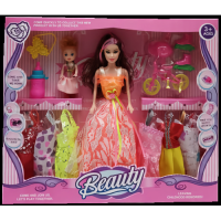 Barbie cu fiica și 6 ținute