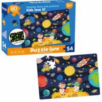 Puzzle Fosforescent Cosmos, 80 piese