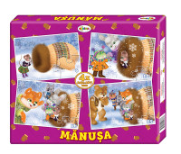Puzzle Mănușa (4 imagini în cutie)