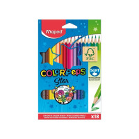 Creioane colorate MAPED Star, 18 culori