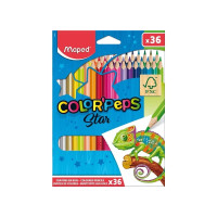 Creioane colorate MAPED Star, 36 culori