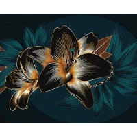 Tablou pe numere "Lilii luxuriante" 40x50 cm KHO2999