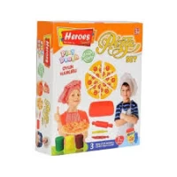 Pasta de modelat set 3 cul+9 formei Pizza Heroes ERN-592