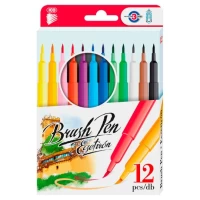 Carioci Brush Pen  12cul. ICO