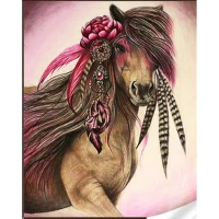 Mozaica cu Diamante 30x40 cm "Cal Fantastic"