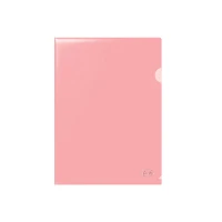 Dosar Plastic A4 Classic rosu transparent