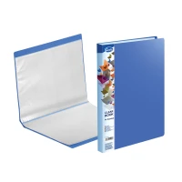 Mapa plastic A4 30 file albastru