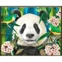 Mozaica cu Diamante 30x40 cm "Raiul pandelor"