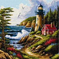 Tablouri pe numere Ideyka "Briza marina" 40x40cm