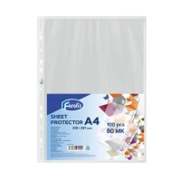 Folie plastic A4 100buc. 0.080mm  FO