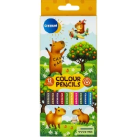 Creioane colorate 12 cul.plastic CAPYBARA (12) / Centrum