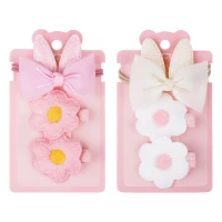 Set de accesorii pentru par , elastic 1 buc.+agrafe 2 buc. MESHU