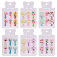 Agrafe de par , clama mica ,set 6 buc.div.cul. MESHU