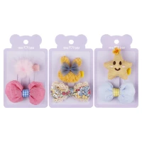 Agrafe de par , clama textil ,set 2 buc.div.cul. 3/4/6cm MESHU