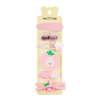 Agrafe de par , roz deschis, set 6 buc, MESHU
