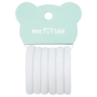 Elastice pentru par,set 6 buc.,alb. "Essence",MESHU