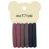 Elastice pentru par,set 6 buc.,div.cul. "Essence thin",MESHU