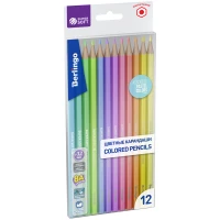 Creioane colorate 12 cul. "SuperSoft" Pastel, Berlingo