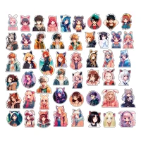 Abtibilduri PVC "Neko",50 buc.MESHU