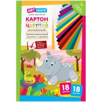 Carton color 18foi / 18cul. 190gr/m2,necretat,A4 set in mapa ,ArtSpace