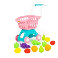 Jucarie carucior pentru cumparaturi cu produse(B) (2fel)